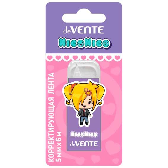 Штрих-лента  5мм* 6м  NicoNico:-) сиреневый корп