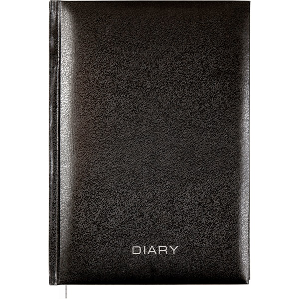 Ежедневник А5 7Бц Orion 136л черный, бумвинил, поролон