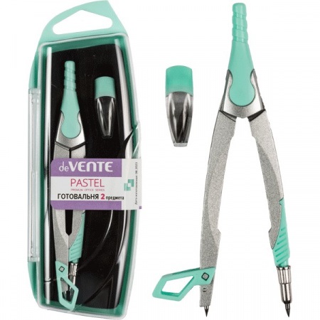 Черт. прибор 2 предмета Pastel пластик. футляр