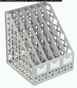 Лоток сборный вертик 6 отд. серый