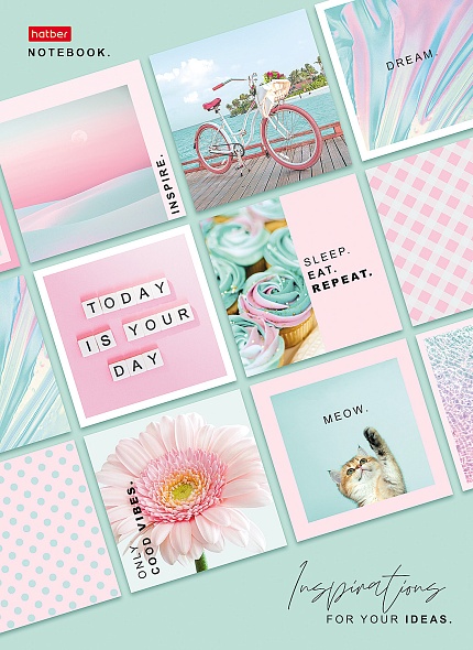 Бизнес-блокнот А4  80л 7Бц Яркие эмоции, 5цв.блок