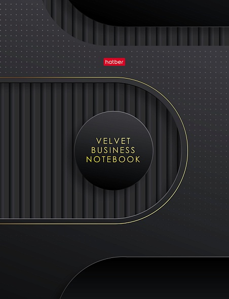 Бизнес-блокнот А5  80л 7БЦ Velvet style_black