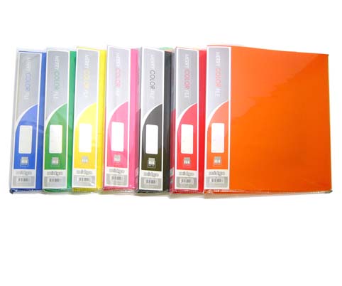 Папка с пруж.скоросш. Ассорти