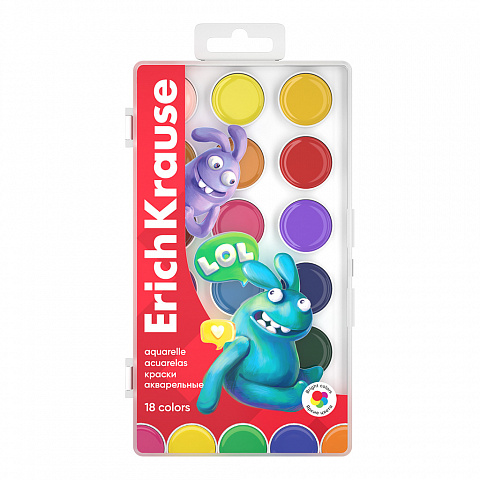 Краски акв. Jolly Friends 18цв.