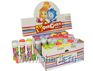 Мыльные пузыри  60 мл Фиксики