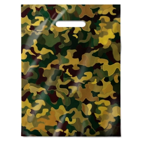 Пакет выруб.ручка 30*40=50мкм Хаки