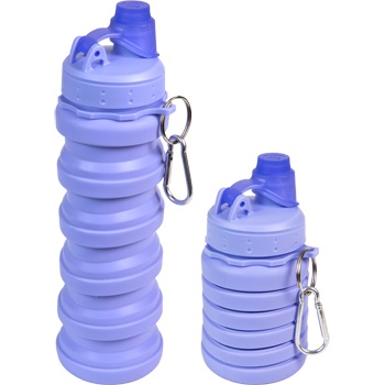 Бутылка складная силикон 500 мл Сиреневая