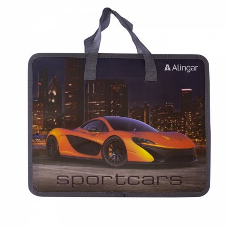 Папка с ручками А4 пластик Sportcars