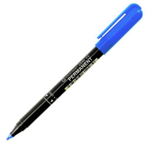 Маркер синий перманентный тонкий 1,0мм