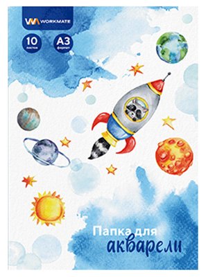 Папка/акварель А3 10л. Енотик 180гр/м