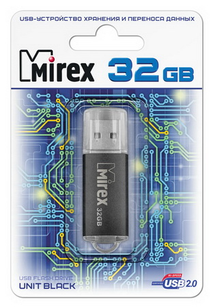 Флэшка 32Gb Unit черный, метал. корпус