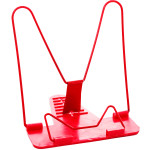 Подставка для книг красная 18x17 см