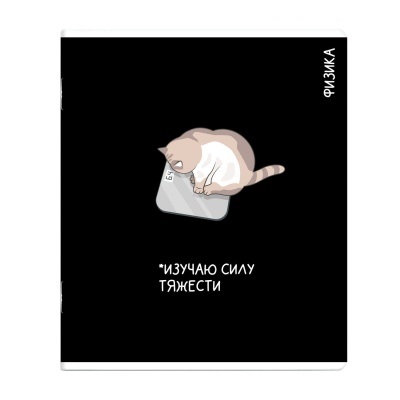 Тетрадь темат. 48л Коты мемы Физика