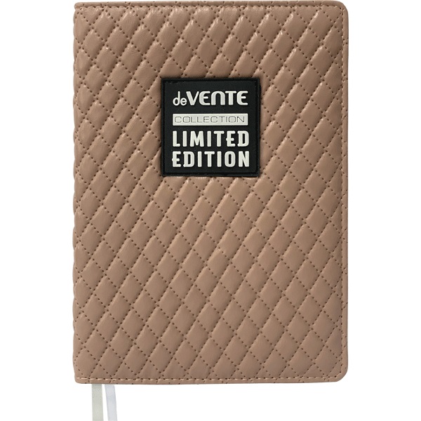 Ежедневник А5 7Бц Tailor бежевый, кожзам, поролон, аппликация