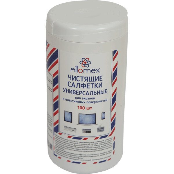 Сред-во д/оргт для экранов и пластика в тубе, 100шт