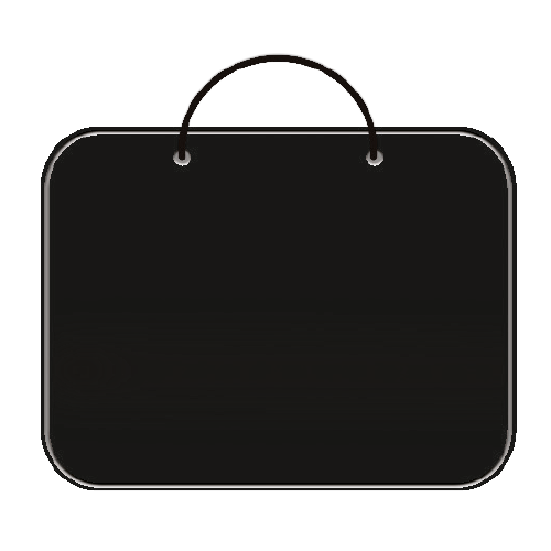 Папка с ручками А3  ткань Черная