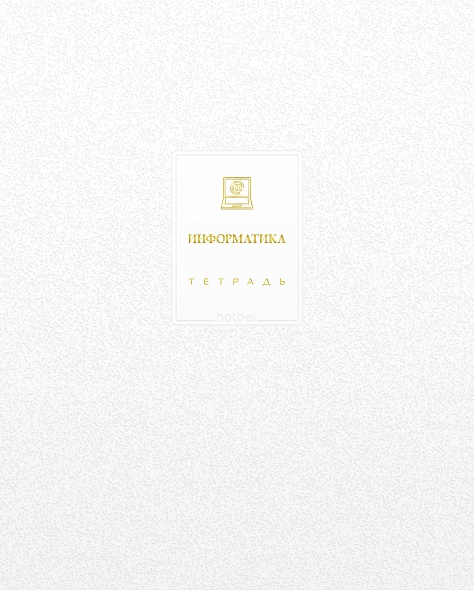 Тетрадь темат. 48л Белое золото Информатика, 3D фольга, софт-тач