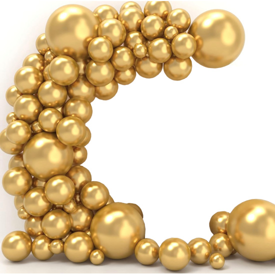 Шар возд для фотозоны Золото  67шт