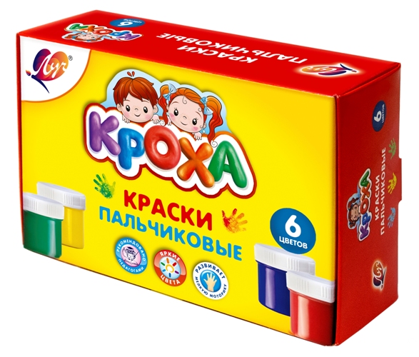 Краски пальчиковые  6цв 40мл v.2