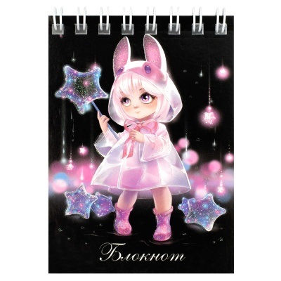 Блокнот/гребень  А7 40л Лоли и звёзды