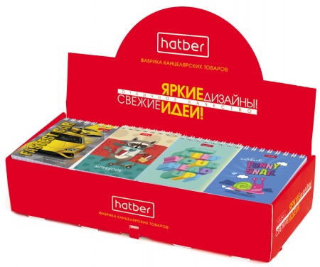 Блокнот/гребень  А7 40л Ассорти