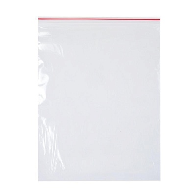 Пакет Гриппер 15х20=35мкм с красной полосой 100шт/уп