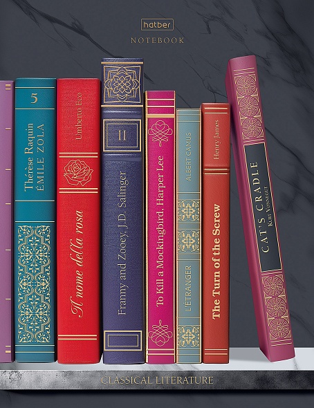 Бизнес-блокнот А5  80л 7БЦ Золотые страницы, 3D лак