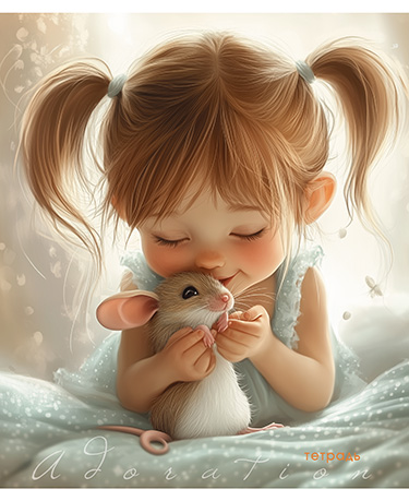 Тетрадь линия 48л Милая малышка