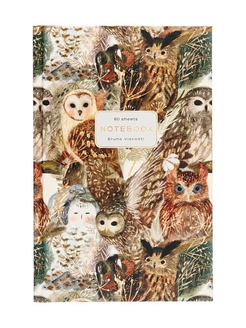 Бизнес-блокнот А5  80л 7Бц Fauna. Волшебные совы