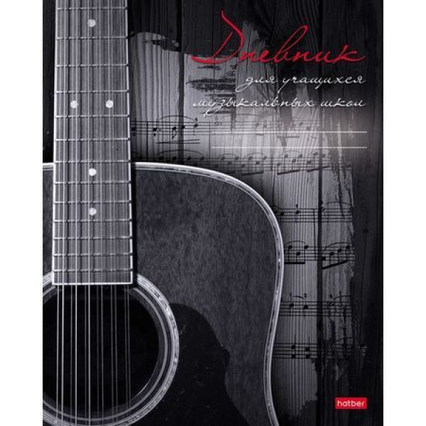 Дневник музык. картон Наедине с музыкой, 2-х цв. блок