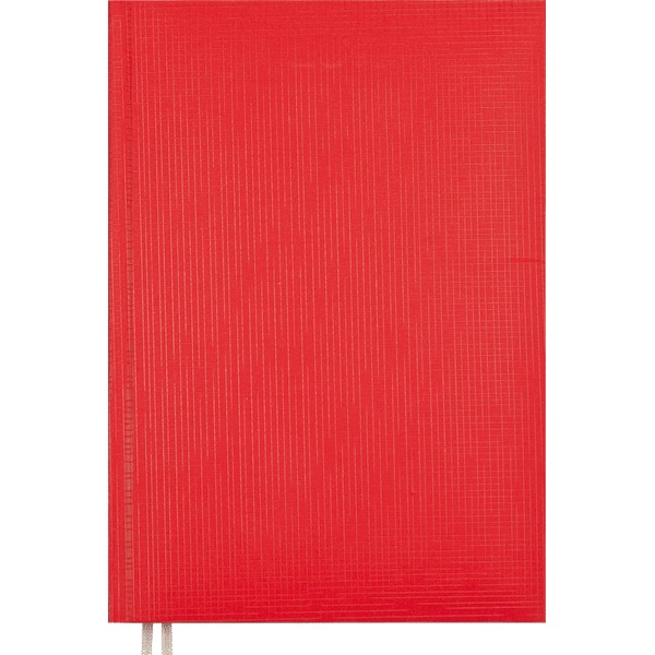Ежедневник А5 7Бц Lancaster красный, балакрон, поролон