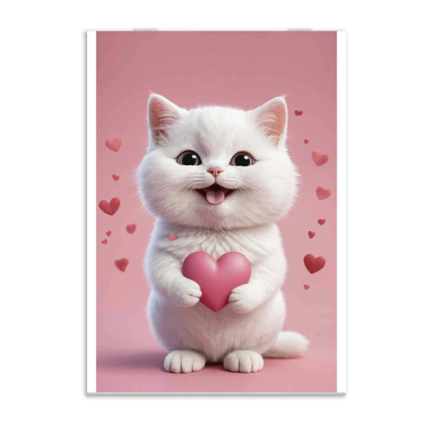 Блокнот А6  40л Котёнок с сердечком