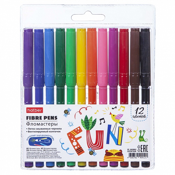 Фломастеры Color Tour 12цв