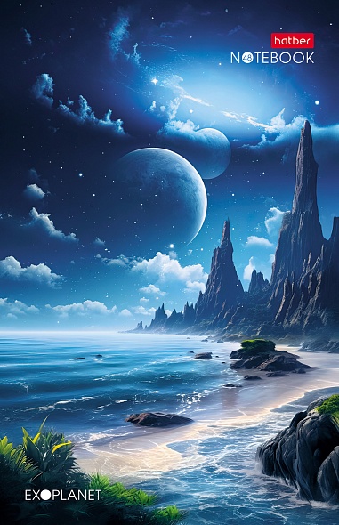 Блокнот А5  48л Голубая планета, клетка