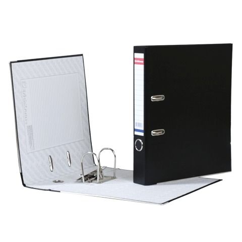 Регистратор 50мм черный Стандарт  мет.уголки