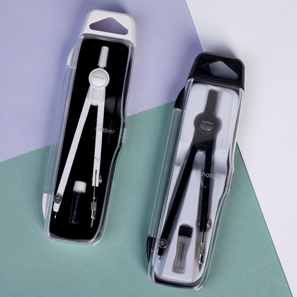 Черт. прибор 2 предмета Total, пластик. пенал