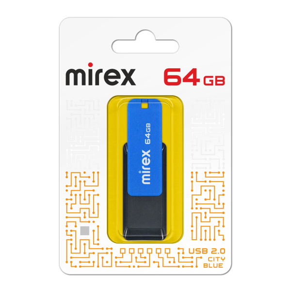 Флэшка 64Gb City Жёлтый