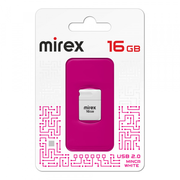 Флэшка 16Gb Minca белая