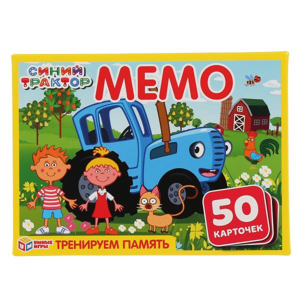 Игра настольная Мемо Синий трактор (50 карточек)