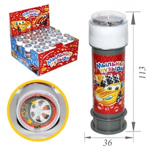 Мыльные пузыри  60 мл Машинки с игрушкой