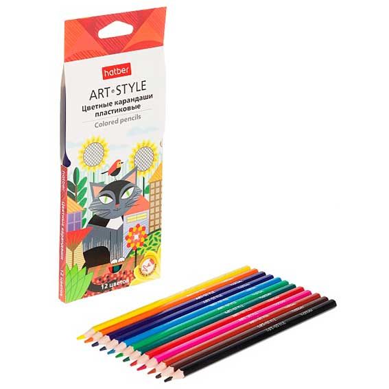 Карандаши .пластиковые 12цв Art-Style