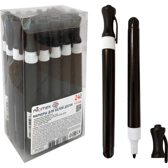 Маркер д/доски черный 2,0мм Ergonomy круглый корпус