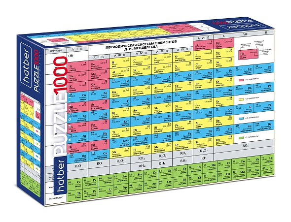 Пазлы 1000 эл Ностальгия-Таблица Менделеева