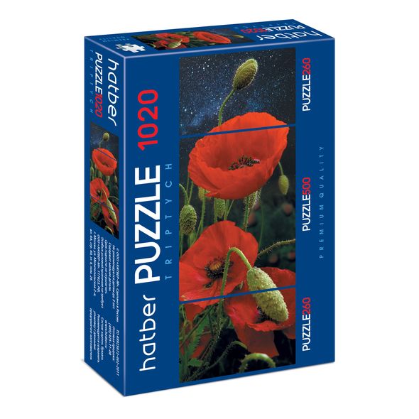 Пазлы "3в1" Маки 260+500+260