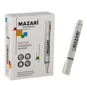 Маркер белый перманентный Arctica, перезаправляемый