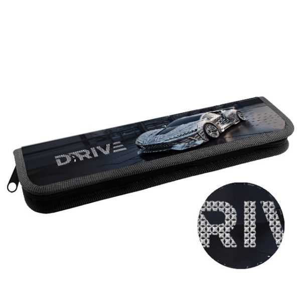 Пенал  для кистей 1отд. Silver auto, ткань