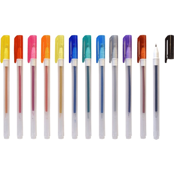 Набор гелевых ручек 12цв. Hit  0,5мм