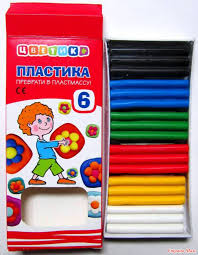 Пластика 6цв. Цветик 120гр
