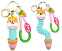 Брелок резина Корги-эскимо (тянучка)