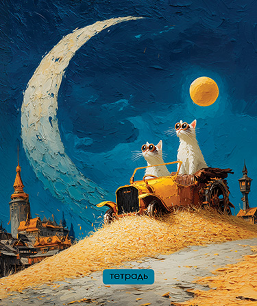 Тетрадь 40л Прикольные коты